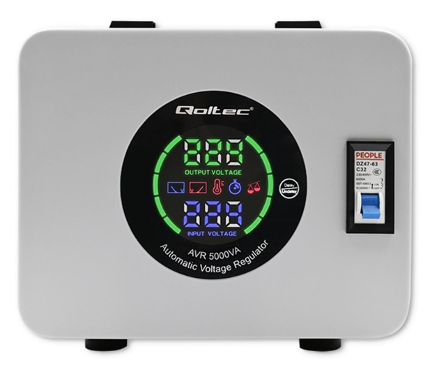 Qoltec Automatyczny stabilizator napięcia AVR 5000VA - 1180199 - zdjęcie 3